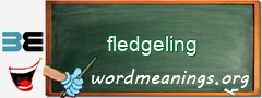 WordMeaning blackboard for fledgeling